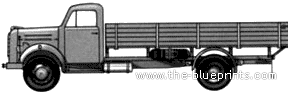 Грузовик Borgward B533 - чертежи, габариты, рисунки