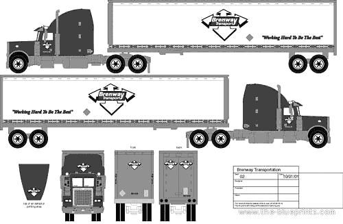Brenway Transport truck - drawings, dimensions, pictures