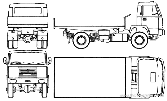 Bussing AK 14-150 truck (1960) - drawings, dimensions, pictures