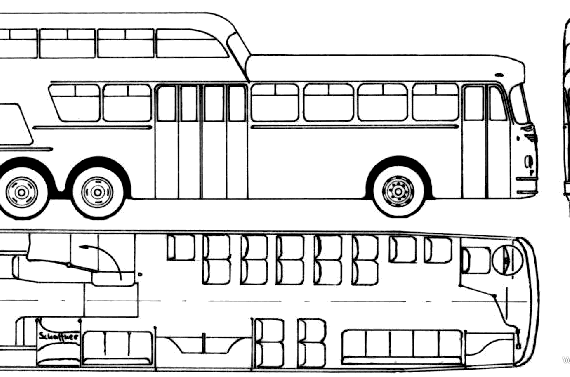 Грузовик Bussing Aero 1.5 Decker (1960) - чертежи, габариты, рисунки