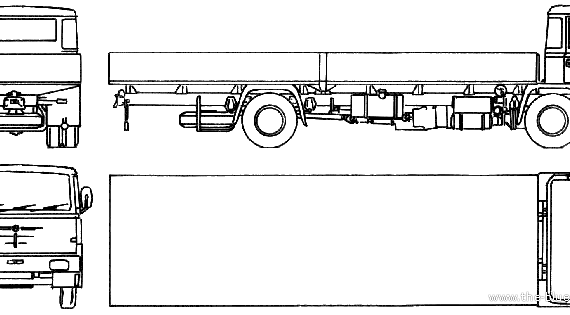 Грузовик Bussing BS11 (1970) - чертежи, габариты, рисунки