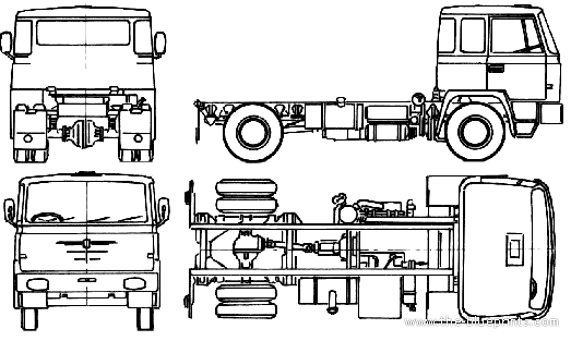 Грузовик Bussing BS11 S (1960) - чертежи, габариты, рисунки