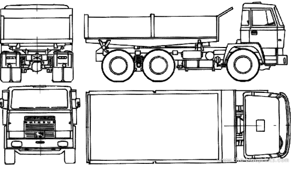Грузовик Bussing BS22 K (1970) - чертежи, габариты, рисунки