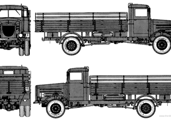 Bussing Nag L4500A 4x4 truck - drawings, dimensions, figures