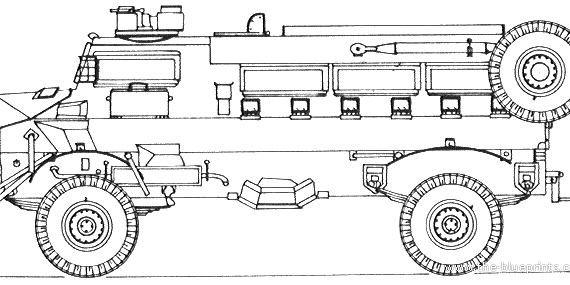 Casspir APC truck - drawings, dimensions, pictures