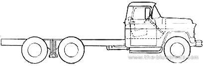 Chevrolet 10500 Chassis Truck (1956) - drawings, dimensions, pictures