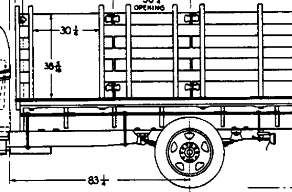 Chevrolet 1.5t Pack truck (1937) - drawings, dimensions, pictures