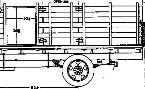 Chevrolet 1.5t Pack Express truck (1937) - drawings, dimensions, pictures
