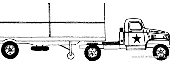 Chevrolet 4x4 Semi-trailer truck (1943) - drawings, dimensions, pictures