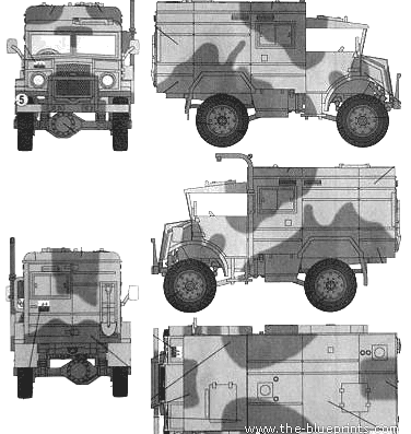 Chevrolet CMP C15A Cab No.13 Wireless Signals - drawings, dimensions, pictures