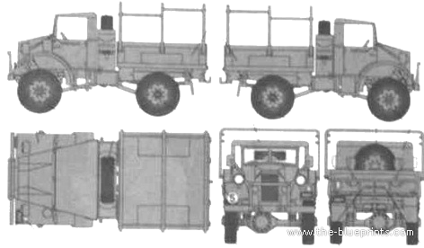 Chevrolet CMP C15A No.11 Cab Wood GS body truck - drawings, dimensions, pictures