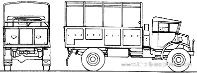 Chevrolet CMP C60L 3-ton 4x4 truck (1943) - drawings, dimensions, pictures