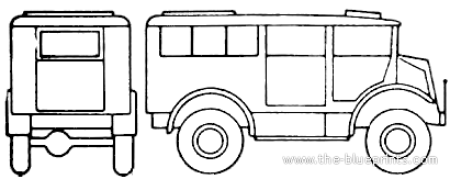 Chevrolet CMP C8A truck - drawings, dimensions, pictures