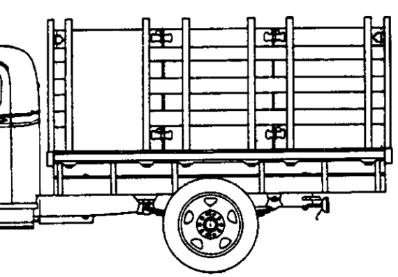 Chevrolet Pick-up 1.5t Pack Truck (1937) - drawings, dimensions, pictures