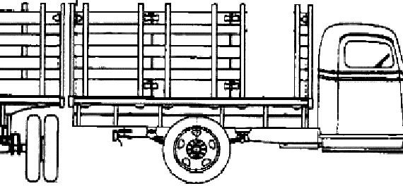 Chevrolet Pick-up 1.5ton Pack truck (1937) - drawings, dimensions, pictures