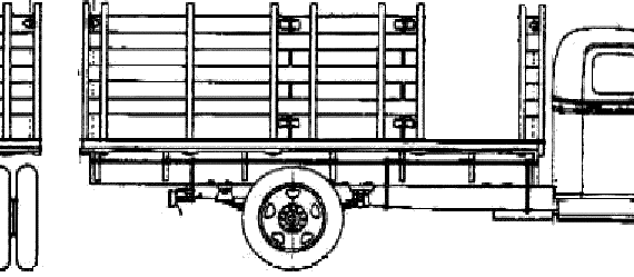 Chevrolet Pack 1.5ton truck (1937) - drawings, dimensions, pictures
