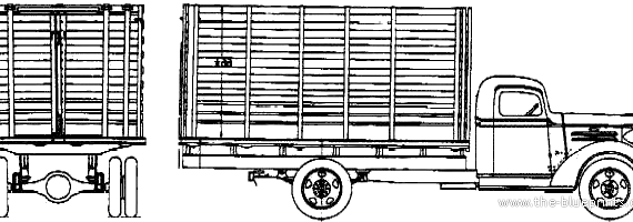 Chevrolet Stock 1.5ton truck (1937) - drawings, dimensions, pictures