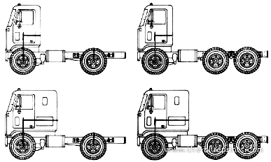 Грузовик Chevrolet Titan (1980) - чертежи, габариты, рисунки