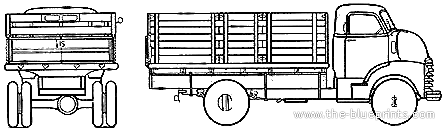 Chevrolet Truck 5429 Stakes (1948) - drawings, dimensions, pictures