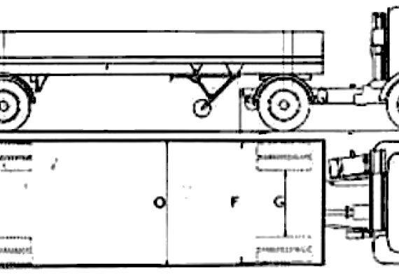 Грузовик Commer - Hands 8-12tn Tractor (1951) - чертежи, габариты, рисунки