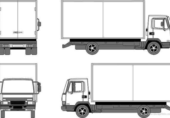 Truck DAF 2045 - drawings, dimensions, figures