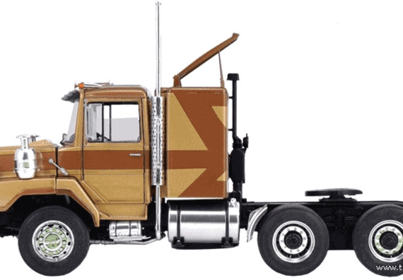 Truck DAF 2800 NTT Cattleman - drawings, dimensions, figures