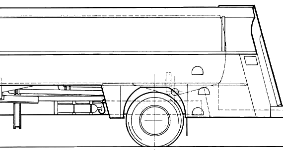 Грузовик DAF FA1360 Tanker (1960) - чертежи, габариты, рисунки