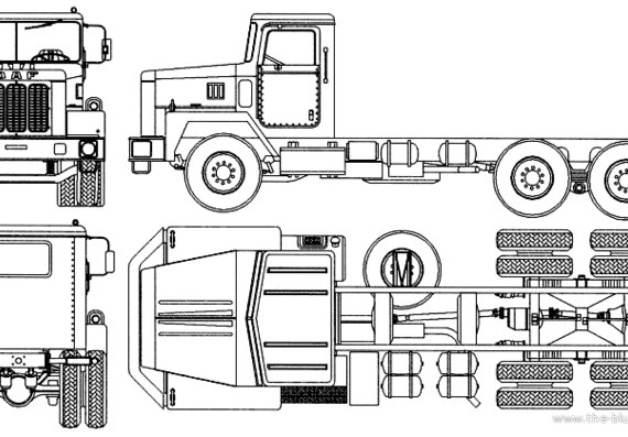 Truck DAF NAT-2500 - drawings, dimensions, figures
