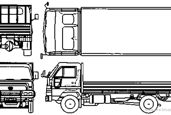 Daihatsu Delta truck (2010) - drawings, dimensions, pictures