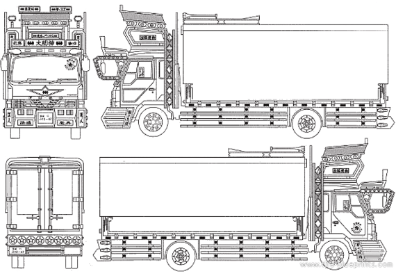 Daimyoujin truck - drawings, dimensions, pictures