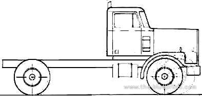Diamond REO Giant C11642DBT truck (1985) - drawings, dimensions, pictures