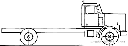 Diamond REO Giant C11644DB Truck (1985) - drawings, dimensions, pictures