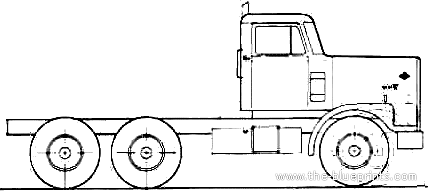 Diamond REO Giant C11664DBF truck (1983) - drawings, dimensions, pictures