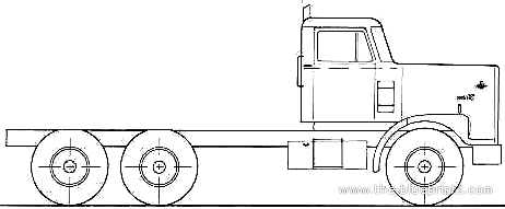 Diamond REO Giant C11664DBH truck (1980) - drawings, dimensions, pictures