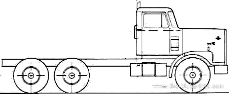 Diamond REO Giant C11664DBH truck (1982) - drawings, dimensions, pictures