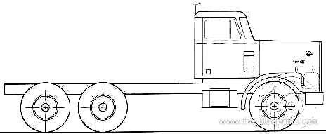 Diamond REO Giant C11664DBH Truck (1984) - drawings, dimensions, pictures