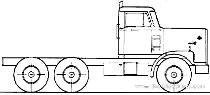 Diamond REO Giant C11664DBT truck (1980) - drawings, dimensions, pictures