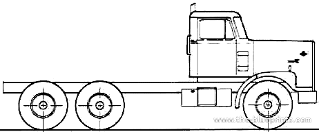 Diamond REO Giant C11664DB truck (1982) - drawings, dimensions, pictures