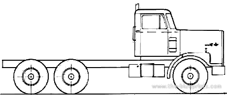 Diamond REO Giant C11664DB truck (1983) - drawings, dimensions, pictures