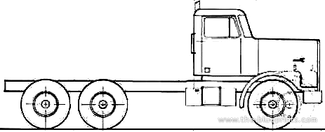Diamond REO Giant C11664DB Truck (1986) - drawings, dimensions, pictures