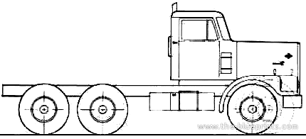 Diamond REO Giant C11664DFT truck (1985) - drawings, dimensions, pictures