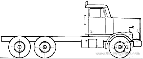 Diamond REO Giant C11664DF Truck (1986) - drawings, dimensions, pictures