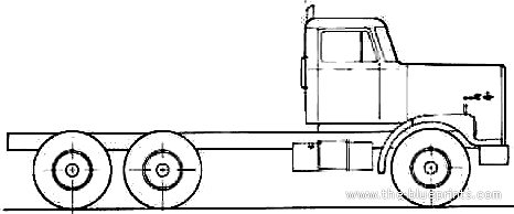 Diamond REO Giant C11666DB Truck (1984) - drawings, dimensions, pictures