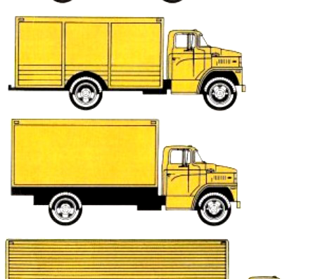 Truck Dodge C600 (1973) - drawings, dimensions, pictures