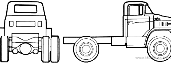 Truck Dodge C800 (1974) - drawings, dimensions, pictures