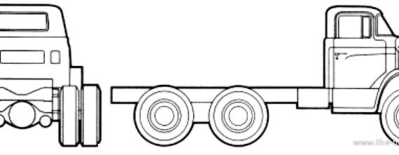 Truck Dodge CT800 (1974) - drawings, dimensions, pictures