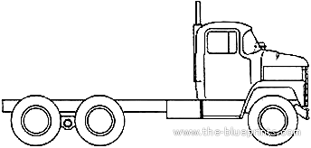Dodge LCF Tandem Axle truck (1970) - drawings, dimensions, pictures