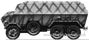Грузовик Dovunque 35 Armoured Car - чертежи, габариты, рисунки