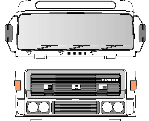 Грузовик ERF C Series Truck - чертежи, габариты, рисунки
