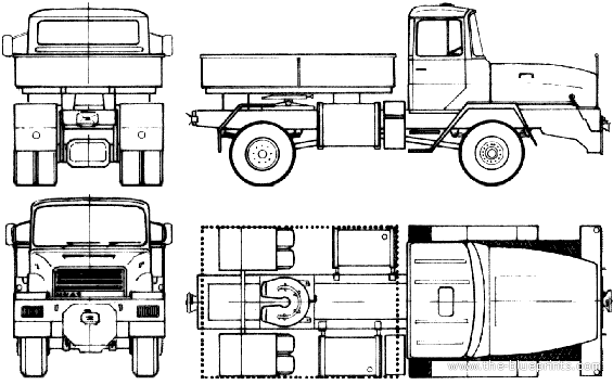 Faun HZ 19.25 truck (1980) - drawings, dimensions, figures